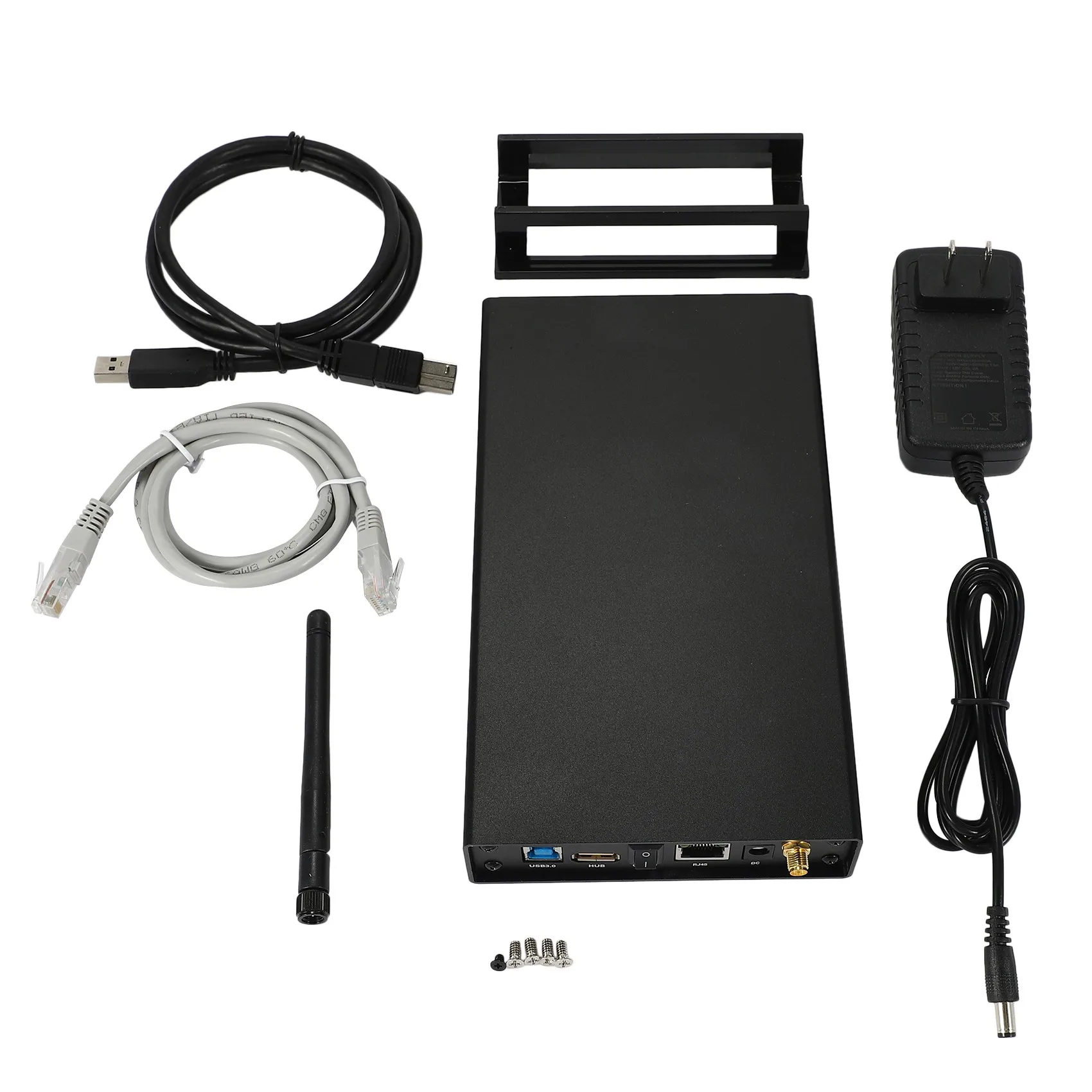 효율적인 Blueendless Rj45 외장형 하드 드라이브 케이스 Nas Wifi 안테나(미국 플러그)