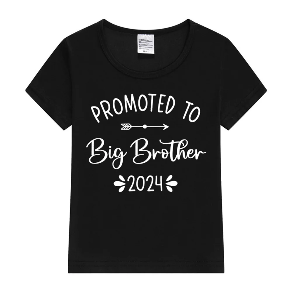 2-9 Years T Shirt Big Brother Baby Kids Boys Girls Children Cotton Short Sleeves Summer Clothing 2024 Printing