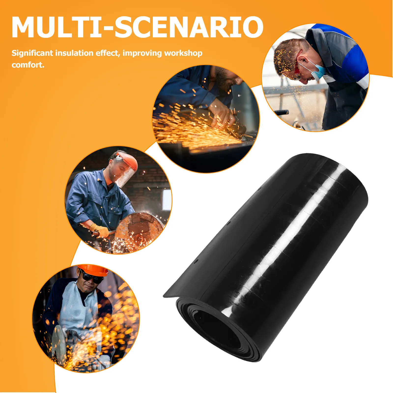Welding Curtain Heat Protection Fire Retardant Blackout Screen 78.7x7.5 Inch Industrial Workshop Partition Welding Barrier