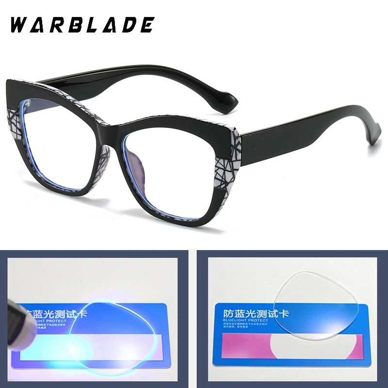 TR90 Cat Eye Anti Blaues Licht Gläser Frauen Mode Blau Licht Blockieren Brillen Trendy Design Weibliche Nicht-rezept Brillen