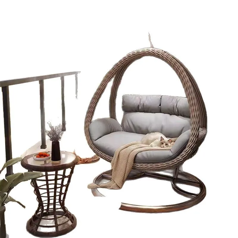 

Outdoor hanging basket household swing, hanging chair cradle rattan chair, double garden rocking chair