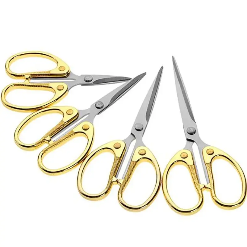 1pc gold legierung edelstahl praktische schere für haushalt DIY schneiden nähen, täglichen büro student schreibwaren schere