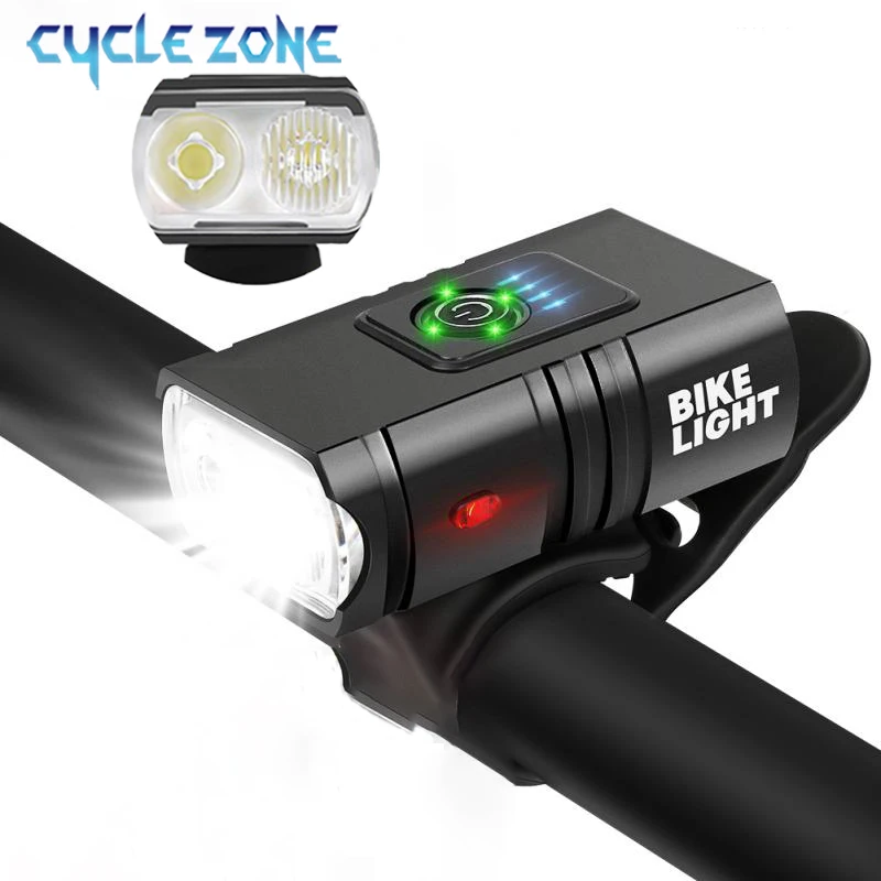 

T6 Bicycle Light Bike Headlight Rechargeable LED Bicycle Front Lamp MTB Bike Road Flashlight Night Riding Cycling Accessories