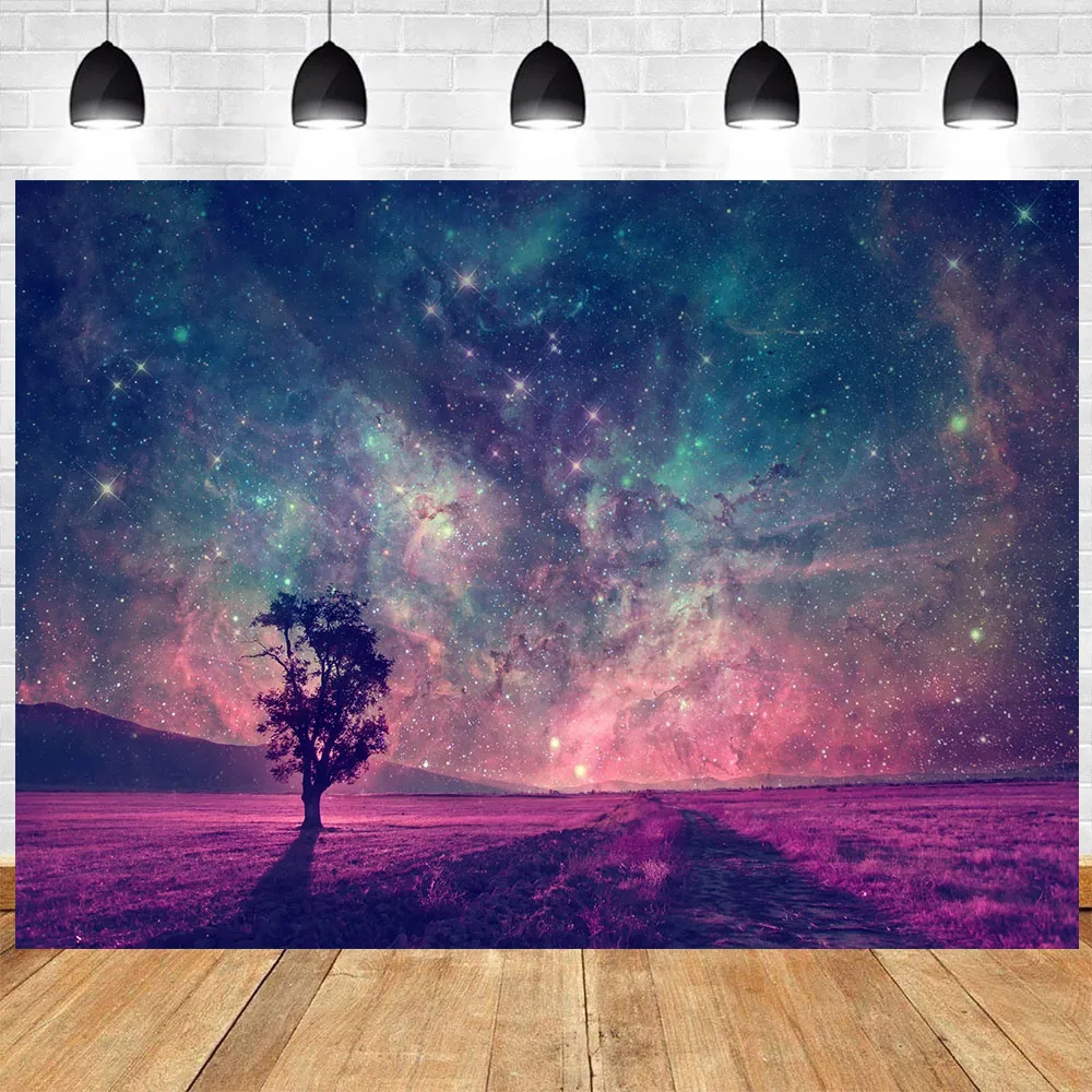 Starry Sky Universe Theme Birthday Party Wedding Baby Shower Photography Vinyl Background Children Room Decor Supplies