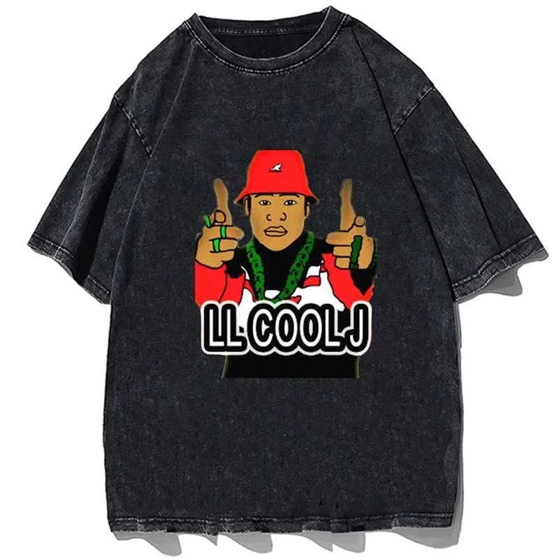 LL Cool J Classic T-Shirt Summer Men Casual Oversized T shirt Hip Hop Rapper Graphic Tshirts Fashion Male Cotton Streetweat Tees