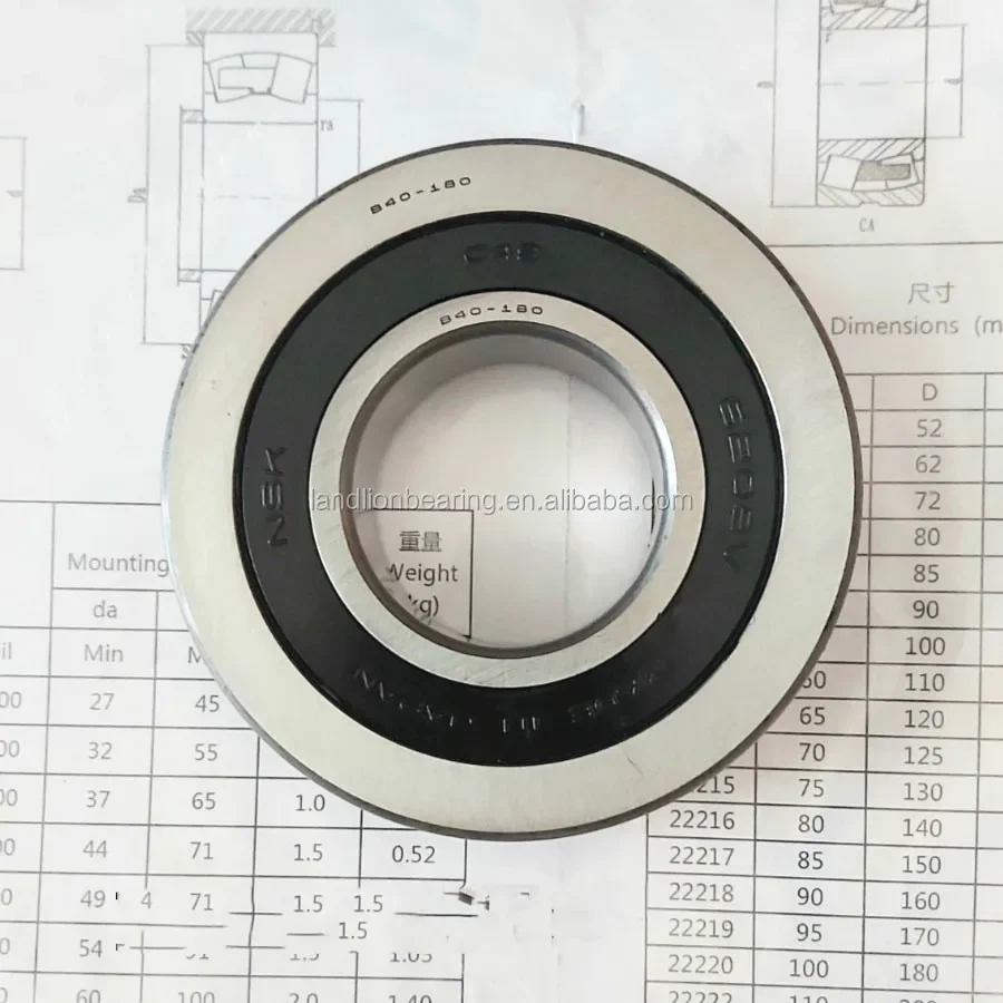 Rodamiento de bolas de cerámica de alta velocidad, Motor B40-185, C3P5A