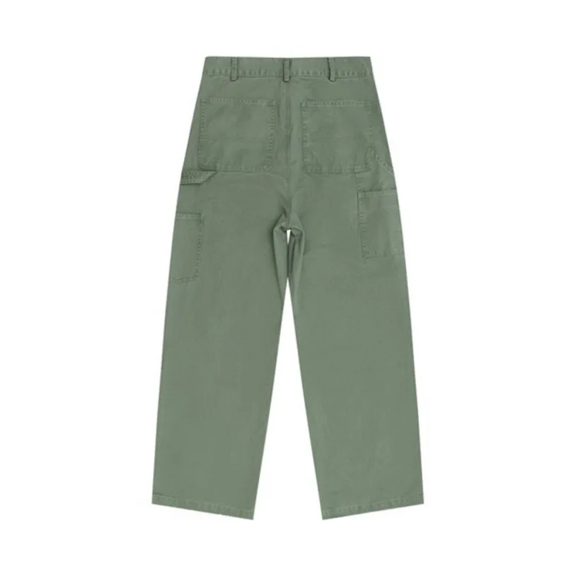 HKSH 2026 Autumn New Men's Tide American Vintage Style Straight Cargo Pants Women Loose Casual Versatile Cleanfit Trendy HK25035