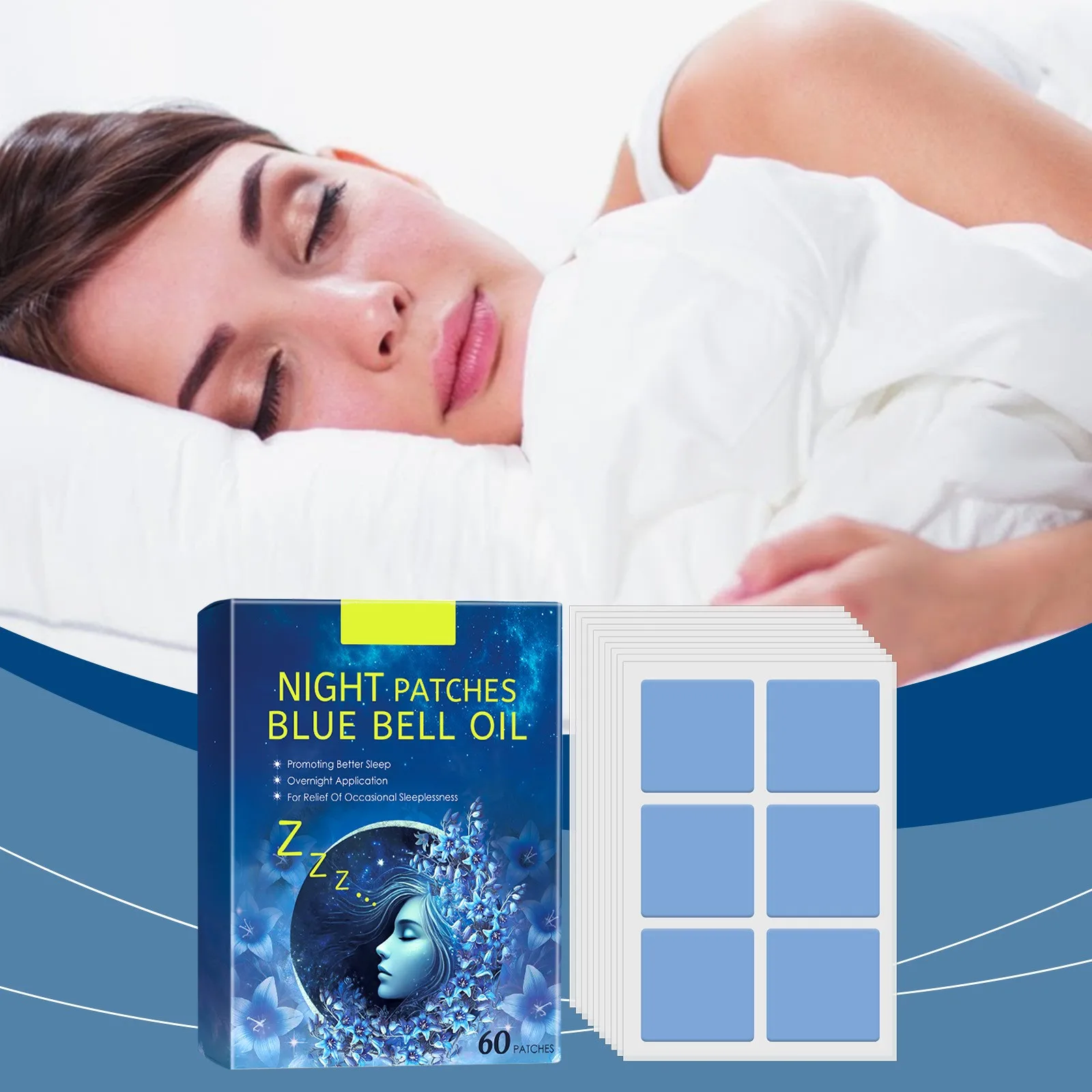 Adult Deep Sleep Patch Allnatural Deep Sleep Patch Fast-Acting Ingredients Suitable For Men And Women Use Lasts All Night Long