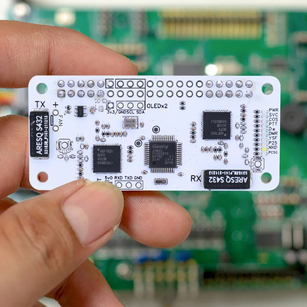 MMDVM Mini HS Dual Hat Duplex Hotspot Board Buil-in Antenna UHF VHF Support P25 DMR YSF Zero W 0W 2W 3B+ 4B 4B+ for Raspberry Pi