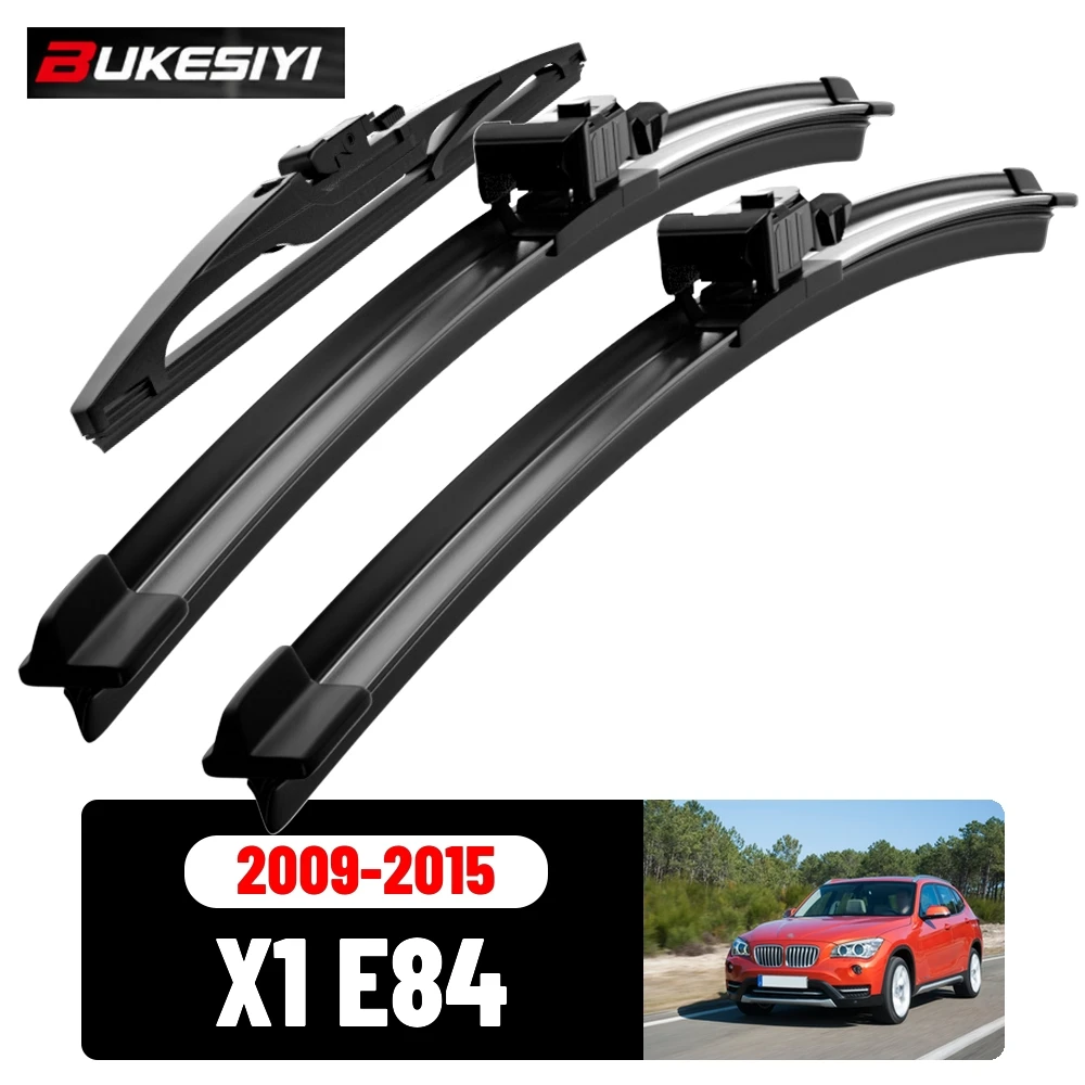Front & Rear Wiper Blades Set For BMW X1 E84 2009-2015 2010 2011 2012 2013 2014 Silent Windscreen Wipers Accessories 24"19"12"