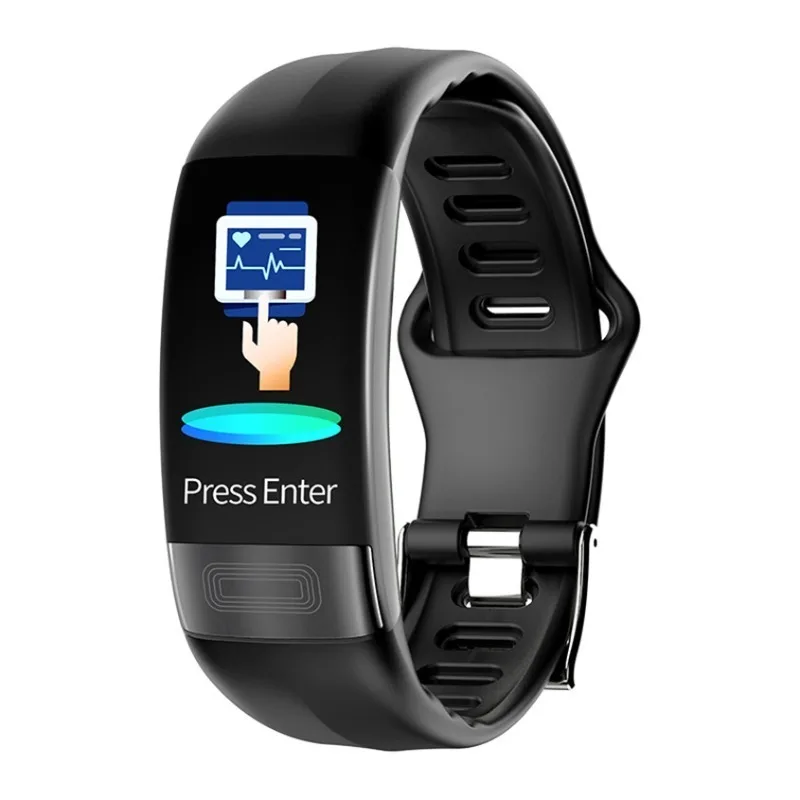 Applicable to P11 color screen smart bracelet ECG + HRV ECG monitoring blood pressure monitor exercise step counting waterproof