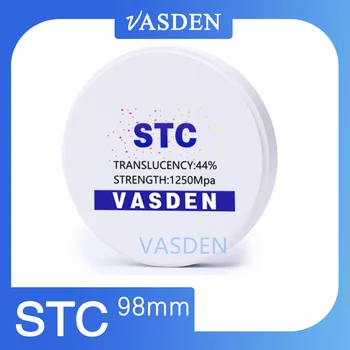 דיסקי זירקוניה לבנים מוכנים מראש STC/ST ב-16 צבעים עובי 10-25mm למעבדה שיניים 98mm מערכת Cad Cam