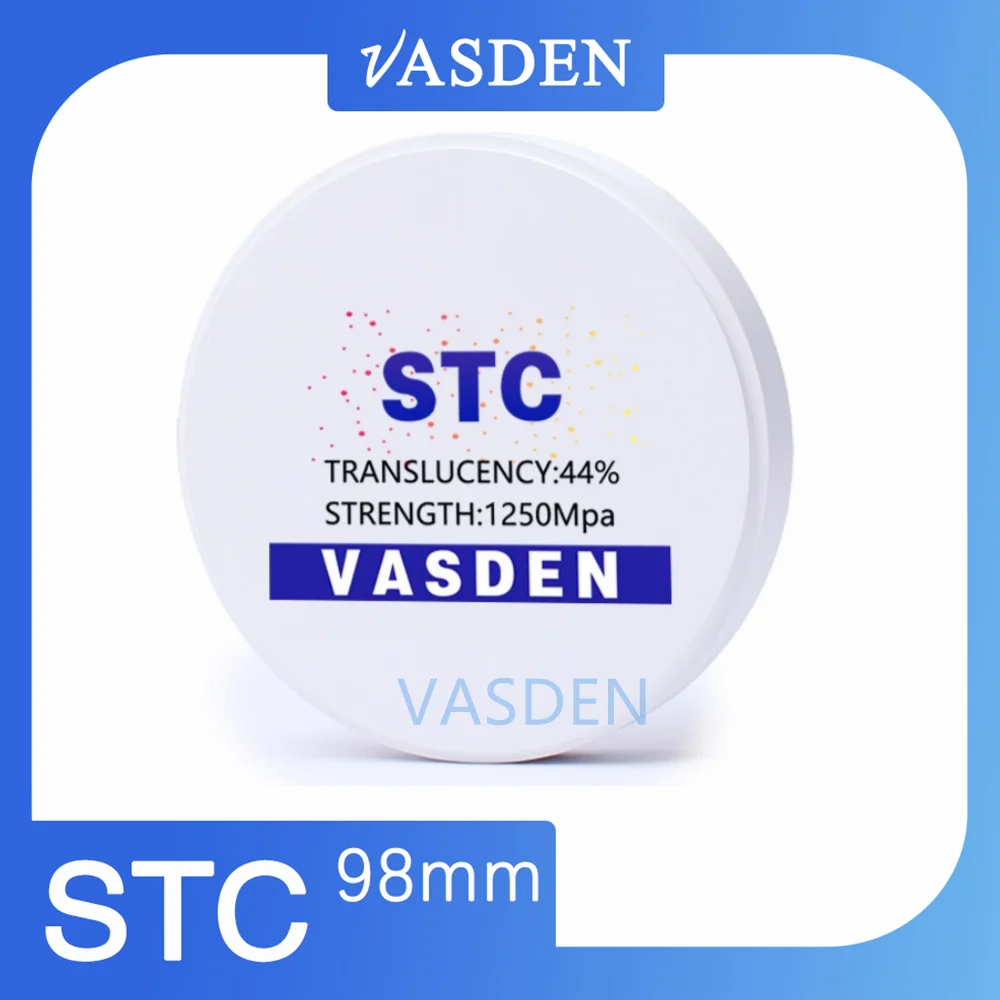 Imagem -05 - Bloco Dental da Zircônia do Laboratório Disco Branco da Zircônia Came Branca de Vita Materiais Dentais 16 Cores St-c st 98*1025 mm b1 b2 b3 16 Cores