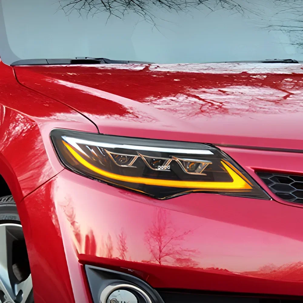 

Автомобильные фары для Toyota Camry, американская версия 2012-2014, автомобильные передние лампы в сборе, обновленный динамический светодиодный 3 линзы проектора, аксессуары