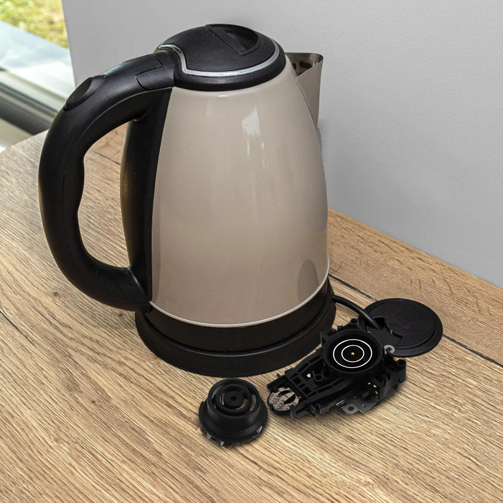 

1Set Electric Kettle Thermostat Switch Reliable Temperature Control Base Coupler for Repair Replacement Socket Thermostat