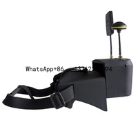 LS-800D 5 Inch Detachable Head Mounted FPV Goggles With DVR Record Videos 800x480 3.7V/2000mAh 5.8G FPV Goggles 16:9