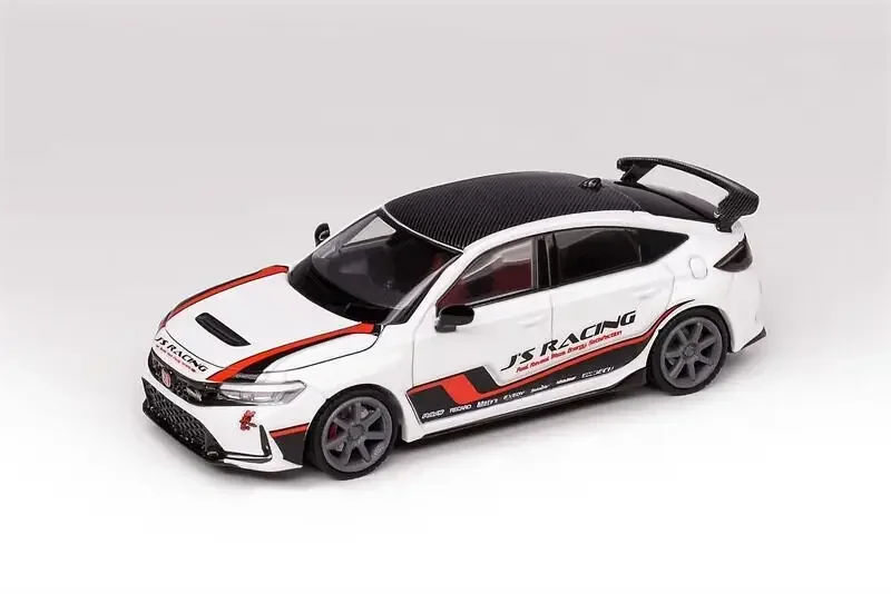 Motorhelix MH 1:64 Civic Type-R FL5 J's Racing Pearl White limited499 coche modelo fundido a presión