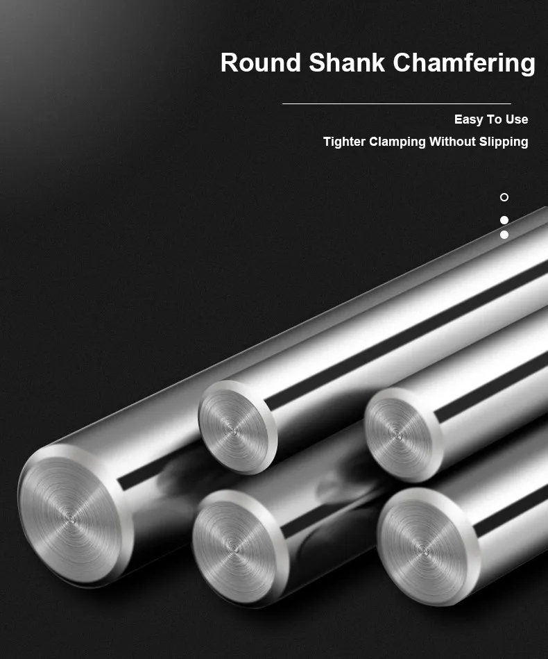 Shazam hrc55 4-flöte schwarz nano beschichtung flache fräser wolfram stahl karbid fräser cnc mechanische bearbeitung end fräser – Detail 5