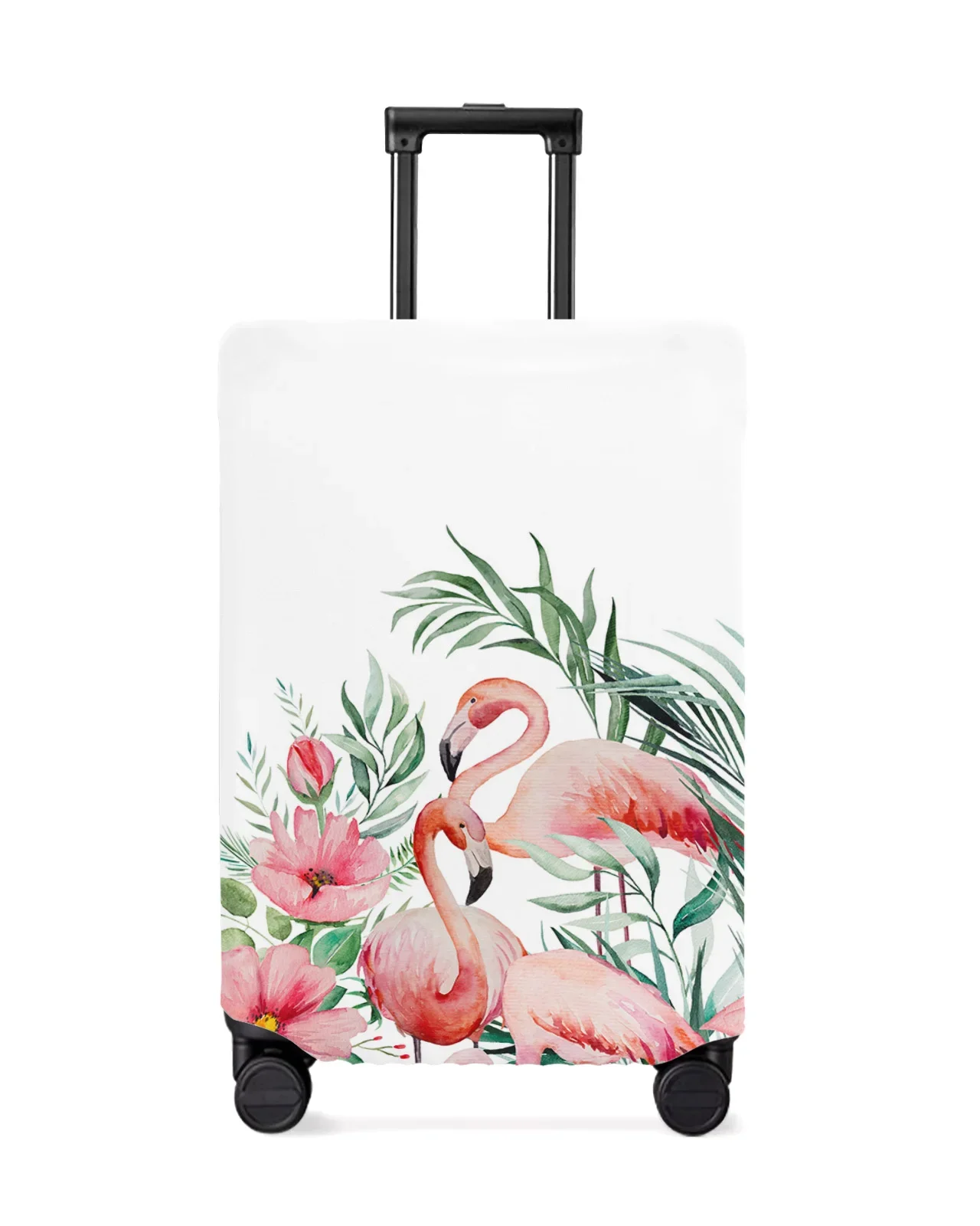 Ins Style Tropical Plants Flamingos Luggage Cover Stretch Baggage Protector Dust Cover for 18-32 Inch Travel Suitcase Case