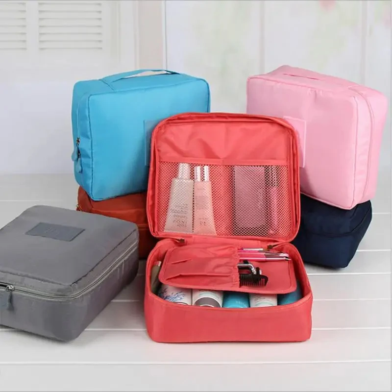 High Capacity Outdoor Girl Makeup Bag Women Cosmetic Bag Toiletries Organizer Waterproof Female Storage Make Up Cases Neceser