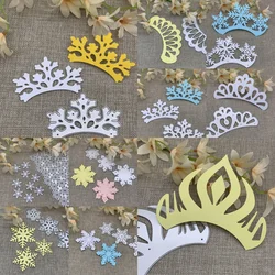 metal cutting dies cut die mold Snowflake Crown Decoration Scrapbook paper craft knife mould blade punch stencils dies
