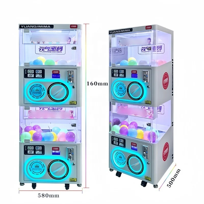 Double-layer twisted egg gift machine coin doll machine commercial blind box automatic selling twisted egg machine