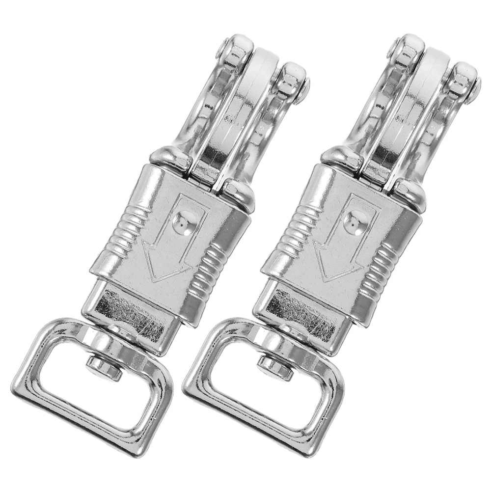 

2pcs Equestrian Horse Reins Hook Racing Supplies Zinc Alloy Spring Snap Heavy Duty Swivel Snap Hook for Horse Training Leash