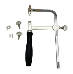 Professional adjustable saw bow wooden handle jewelry U-shaped top cover jig saw frame hand tool jeweler saw frame