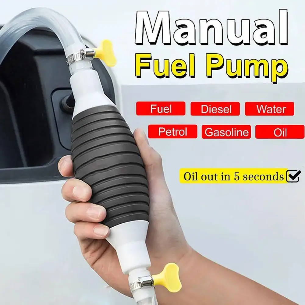 

Hand Fuel Pump Car Fuel Tank Sucker Car Suction Cup Oil Transfer Fuel Pump Gasoline Diesel Siphon Gas Gasoline Fuel Saver