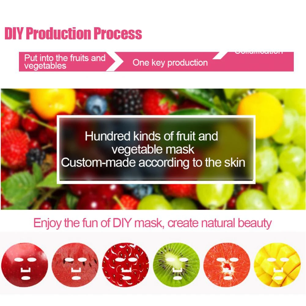 Vegetable Mask Machine Automatic Facial Mask Maker DIY Natural Fruit Vegetable Collagen Face Mask Machine Automatic Mask Maker