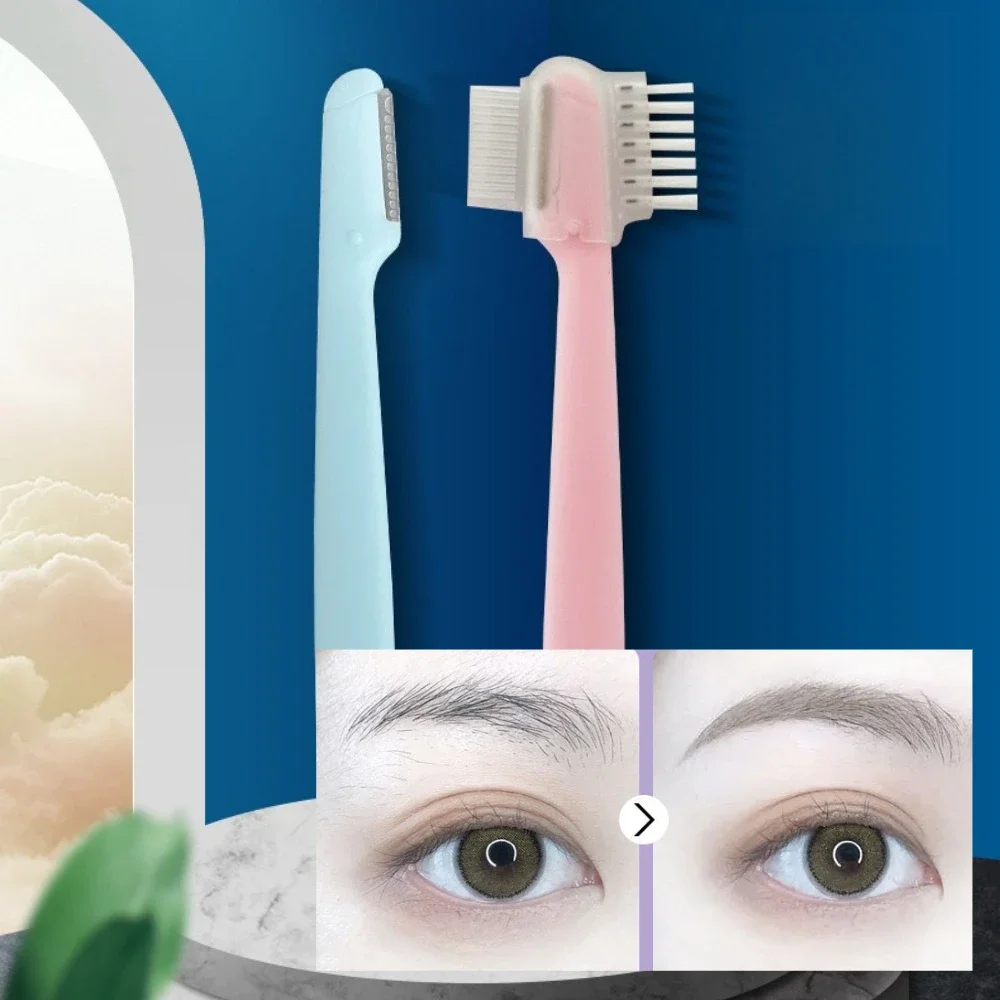 Рисунок 2 - синие и розовые мини-бритвы для бровей