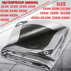 Tarpaulin Garden Cover Waterproof Awning Awning Canvas Oil Cloth Waterproof Canopy for Garden Plants, 0.32mm, Made of Polyethyle