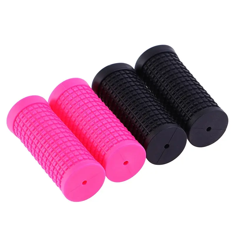 Hot Sale 2pcs Bicycle Rubber Slip On Short Handlebar Grips Non-Slip Handle Bar Bike Parts