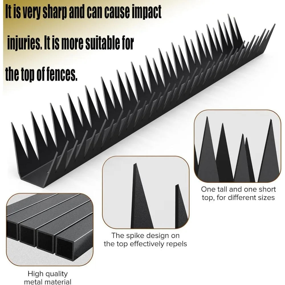 مسامير أمان للحائط الخارجية: رادع فعال للصوص والحيوانات على أسوار المنزل والحديقة #4