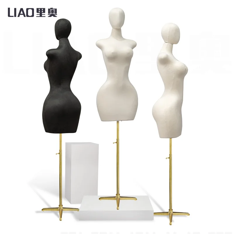 BBL Half body Curvy Female Mannequin Big Hip Big Boobs Dress Form Female Torso Pinable Foam Mannequin