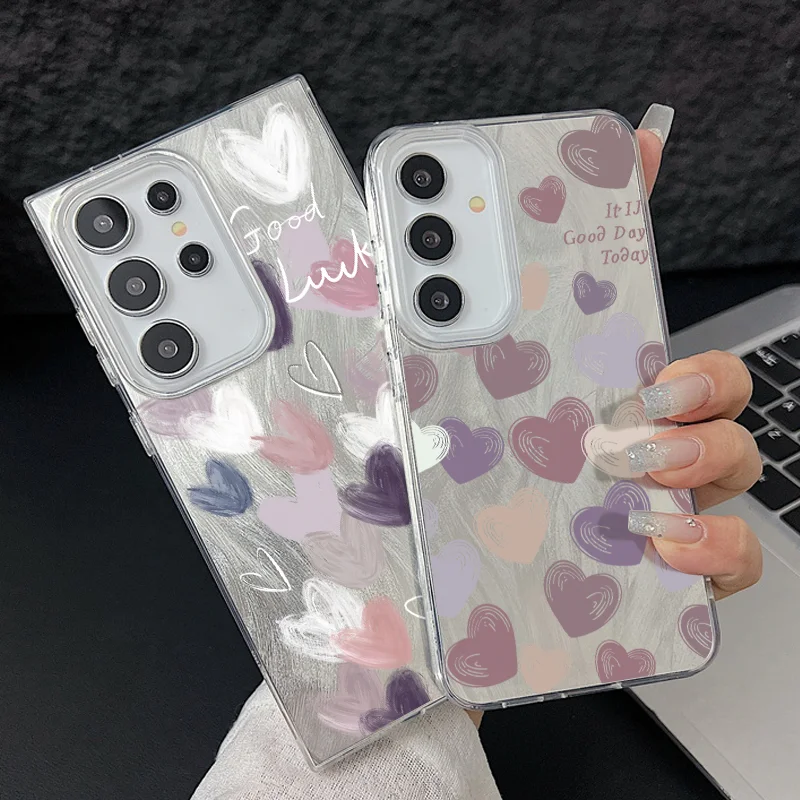 Laser Telefon Fall Für Samsung Galaxy S25 S22 S24 Ultra S23 S24 FE A55 A15 A16 A35 A25 A54 A56 5G