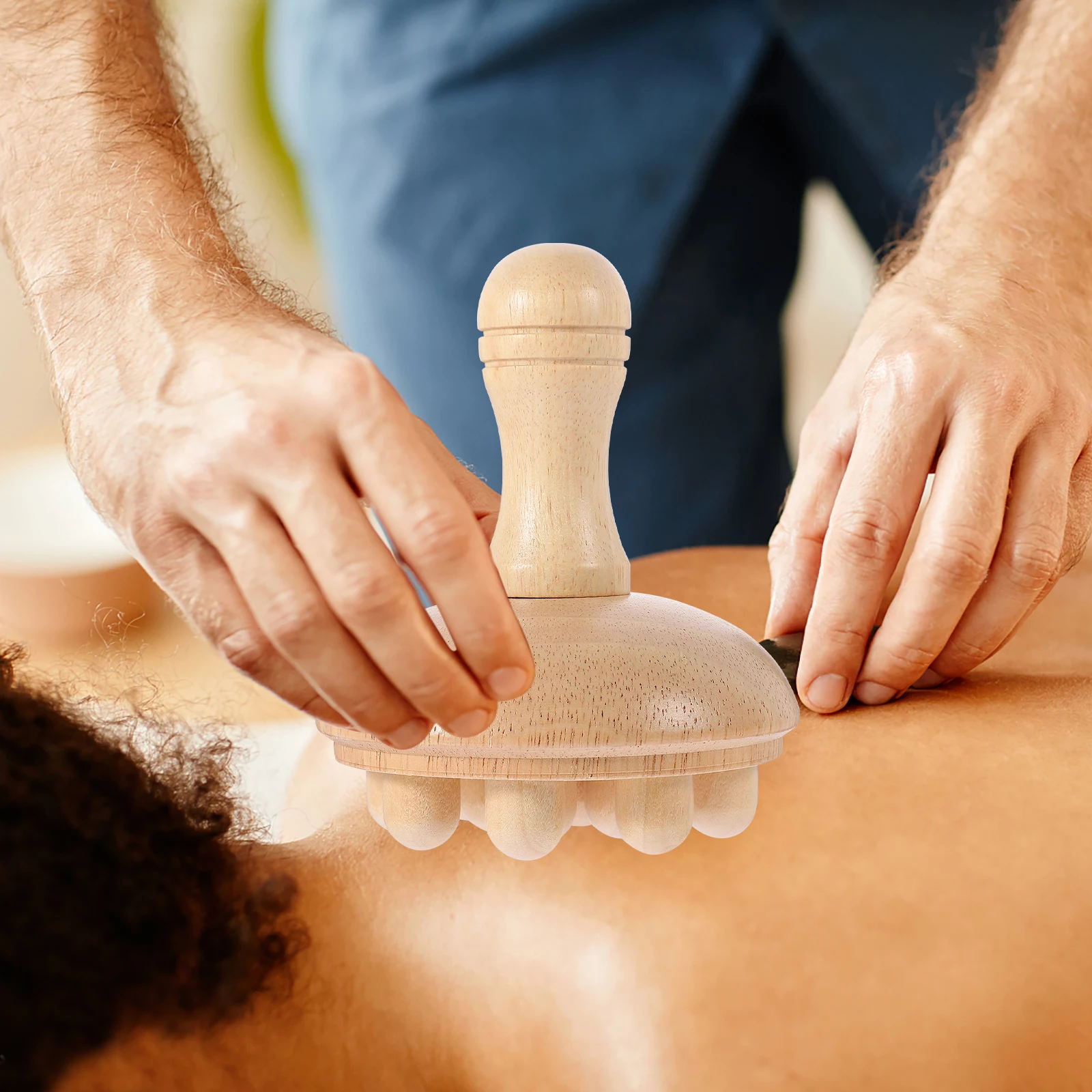 

Массажная расческа Гуа Ша, расческа для кожи головы, эргономичная резиновая деревянная расческа с широкими зубьями, универсальный массажер для акупунктурных точек для головы, шеи, плеч, волос