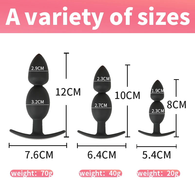 Silicone Anal Plug Sextoy Dildo Butt​ Plug For Woman Anal Toys GSpot Sex Toys For Adults18 Erotic Toy Anal Trainer Sex shop