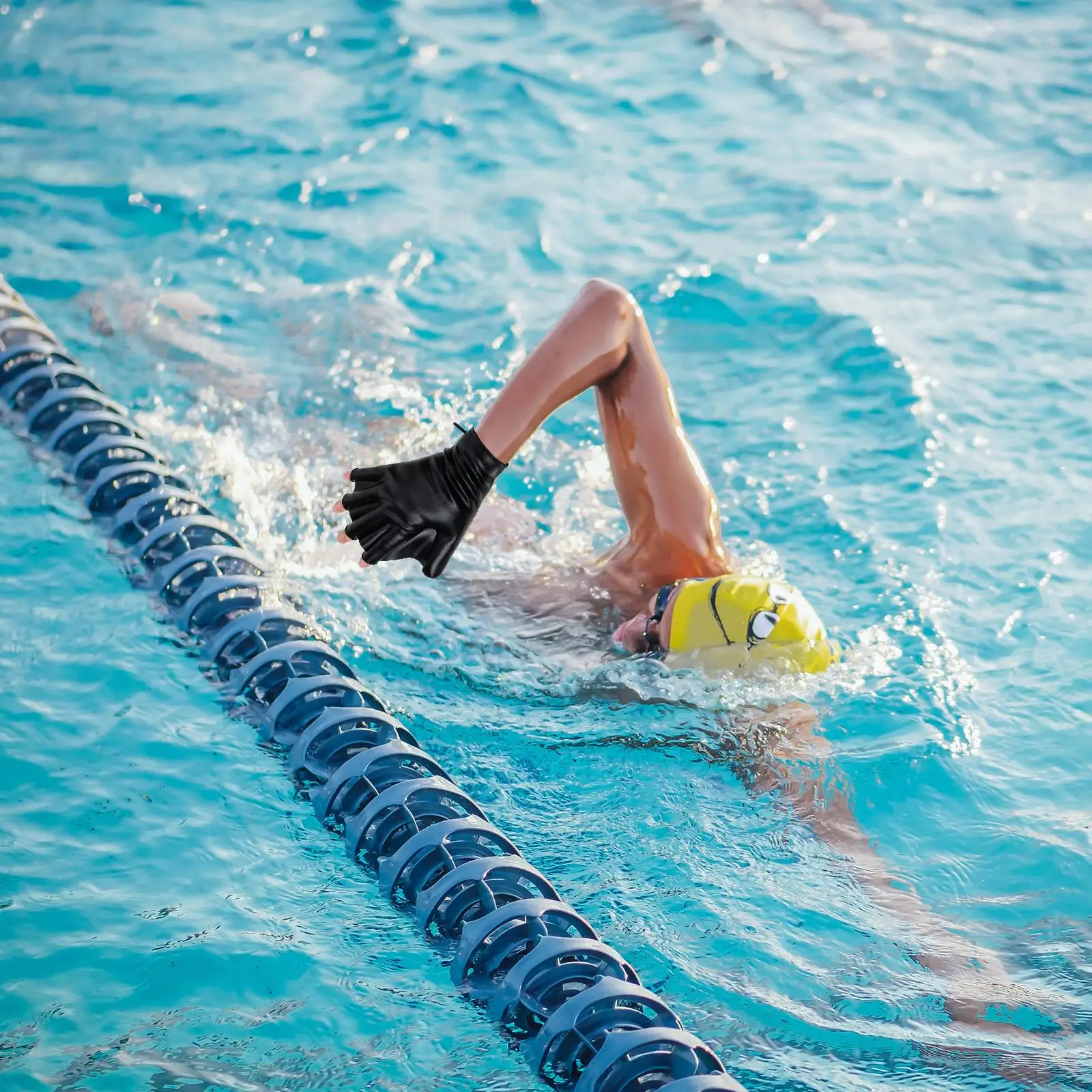 Silicone Swim Paddles Water Gloves Diving Auxiliary Gloves Swimming Pool Gloves Hand Fins Water Sports Equipment Accessories - Image 3