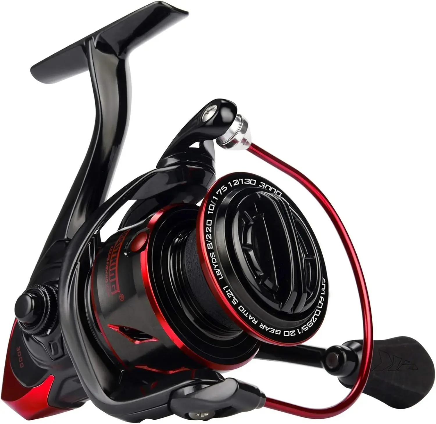 Sharky III Fishing Reel - New Spinning Reel - Carbon Fiber 39.5 LBs Max Drag - 10+1 Stainless BB for Saltwater or Freshwater