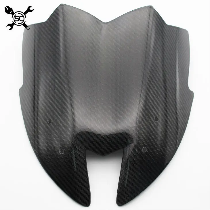 

Motorcycle Carbon Fibre Windshield Windscreen VIsor Fits For Kawasaki Z800 2012 2013 2014 2015 2016 Double Bubble