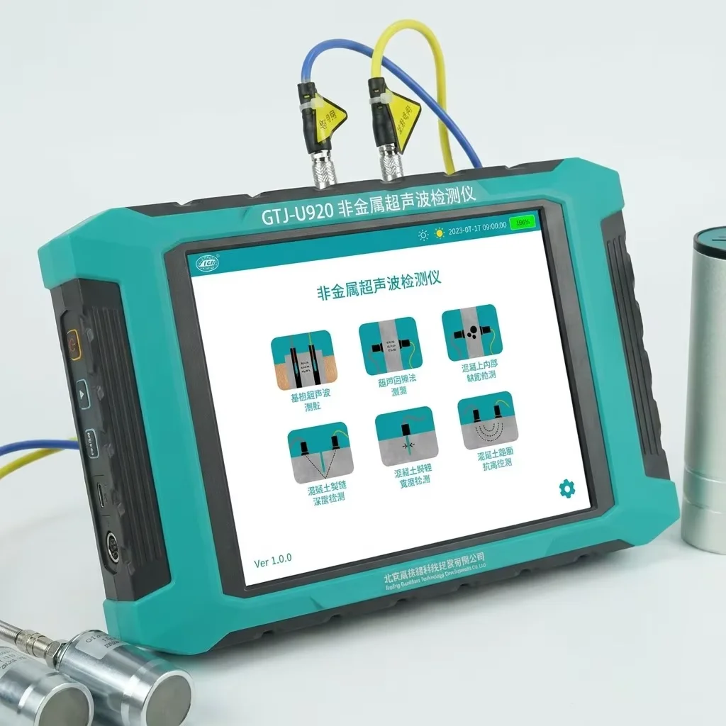 Multi-Channel Non-Metallic Ultrasonic Detector of Concrete Tester Pile Integrity Crack & Strength Pulse Velocity