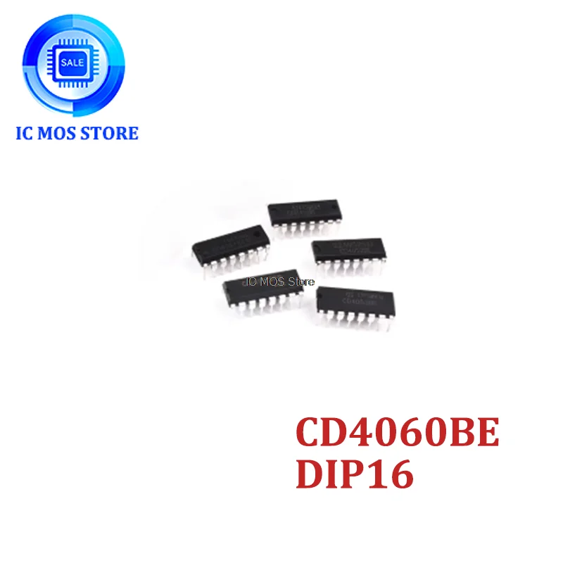 

5PCS CD4060BE DIP16 Direct Plug Binary Serial Counter/Divider
