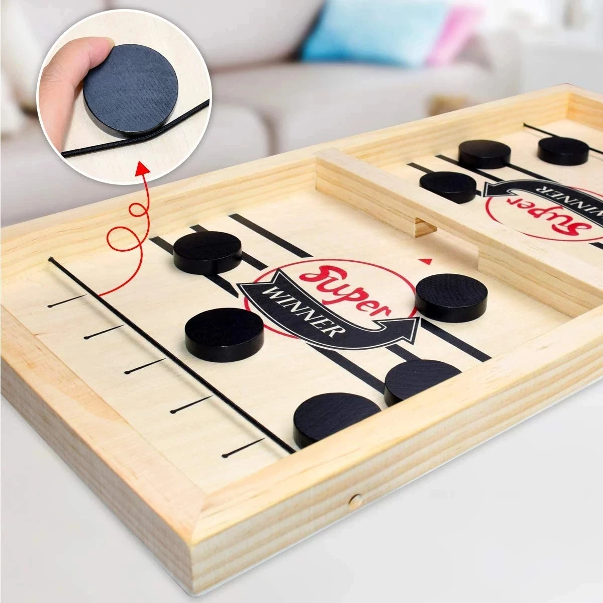 Jeu de société de match de billard en bois pour deux hommes, table de gagnant, jouets de vitesse et de précision, jeu coule parent-enfant, cadeau de jouet