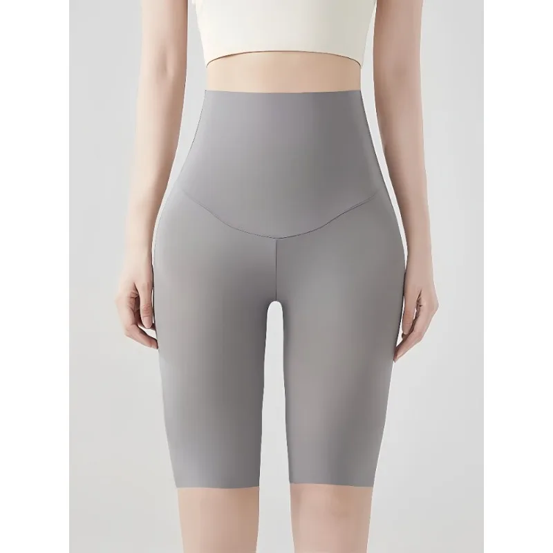 Women's Plus Size Safety Shorts High Waist Elastic Anti-Chafing Under Skirt Shorts Ice Silk Seamless Breathable Underwear Pants image 3