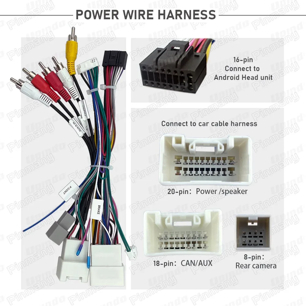 Car Radio Cable MTC12 Rockford Audio Decoder Power Wiring Harness Adapter CAN Bus Decoder for Mitsubishi Pajero V97 Outlander