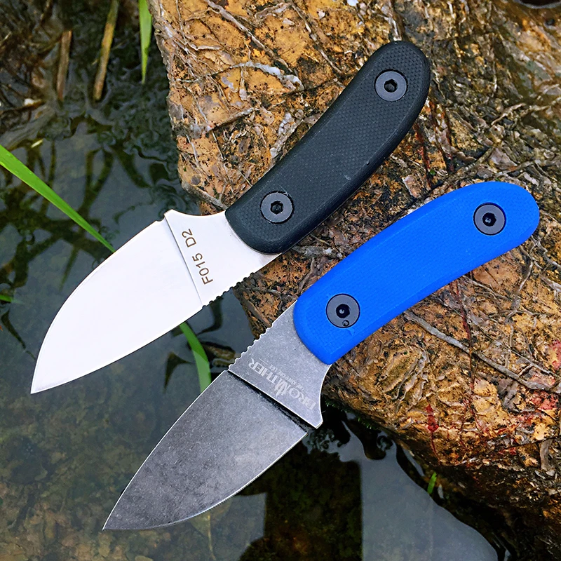 [Minghong Brother F015 ] Fixed Blade Bushcraft Knife Full tang Hunting Straight Knives Camping tactical Survival Knife Tool