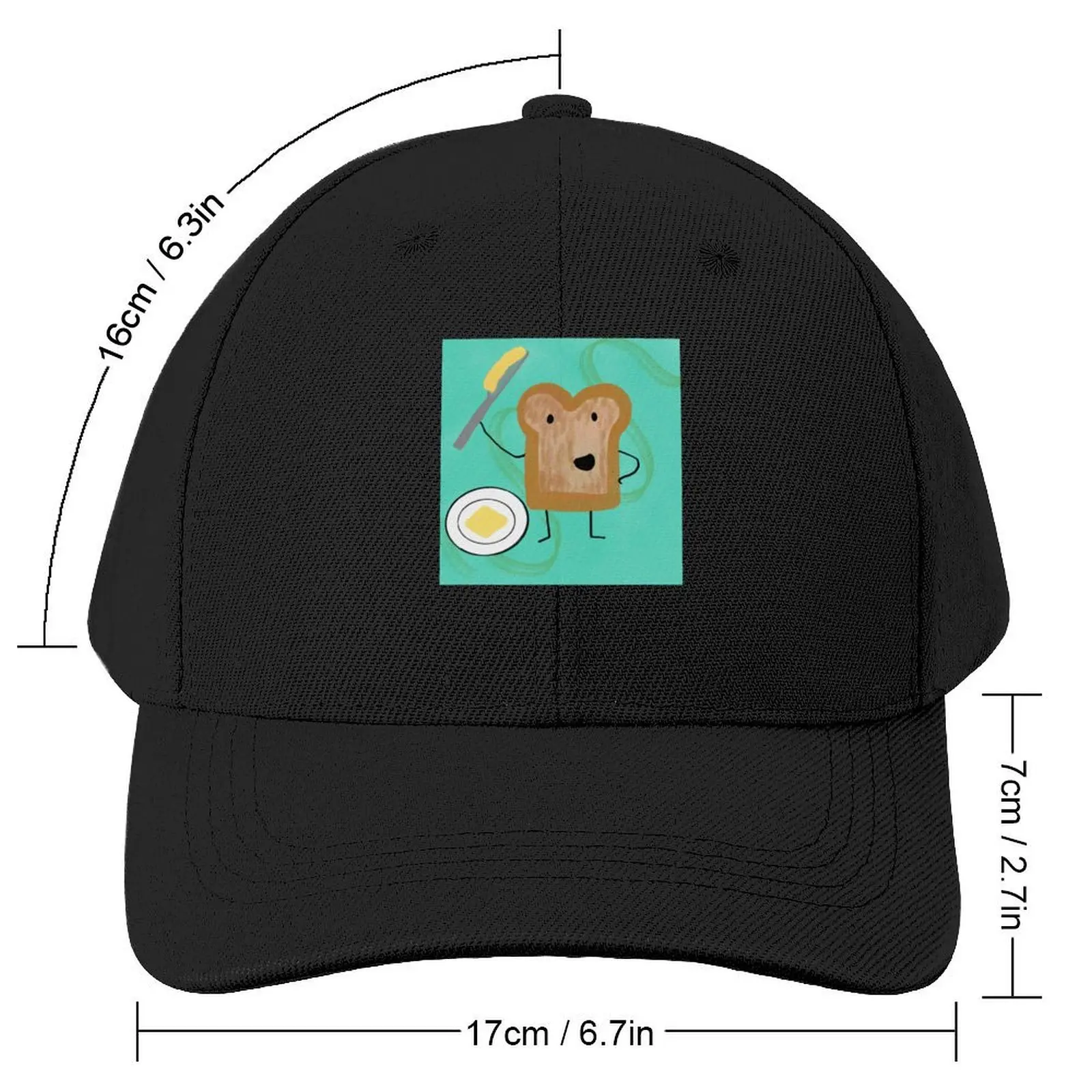 Toast Baseball Cap cute Rugby Anime Hat Women Beach Fashion Men's