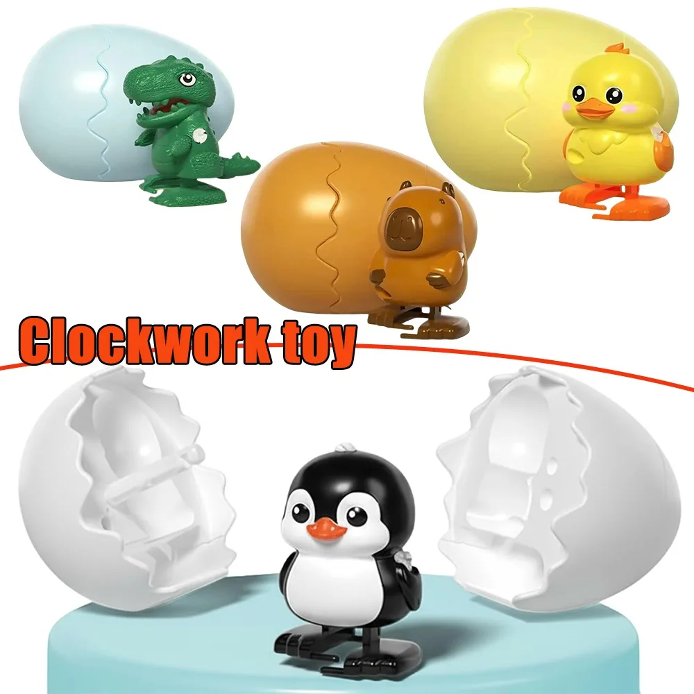 

1 PCS Wind Up Walking Duck Toy Hatching Egg Animal Model Assembly Fun Creative Gift for Kids Boys Girls Birthday Party Favor