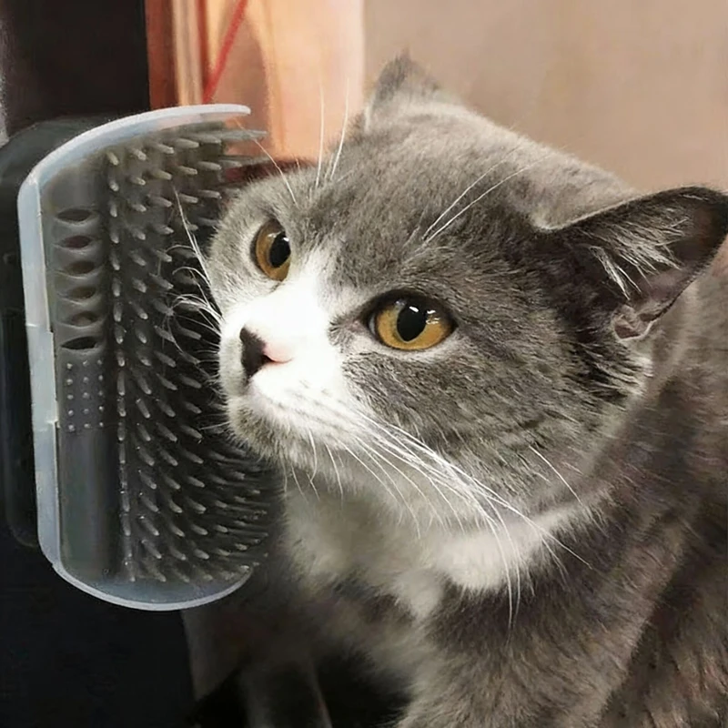 Eckmassagegerät für Katzen, Kratzbürste für Katzen, Bürste für Katzen, Kamm, Bürste für Eckmassage, Haustierbedarf